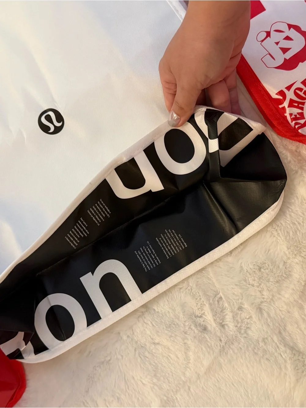 lululemon athletica reusable bags *3